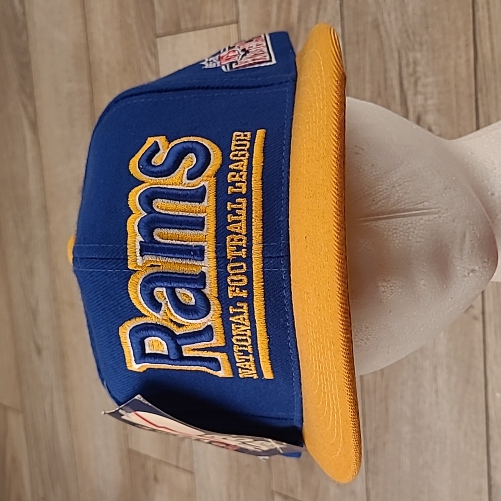 LOS ANGELES RAMS LA‎ Pro Player NFL Blue Gold Snapback Cap Hat VTG RARE NEW NOS